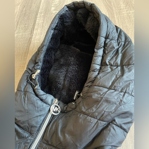 MICHAEL KORS Long Black Packable Warm Winter Puffer Jacket. Size M - Picture 5 of 16